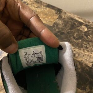 Green black and white grey boys Jordon